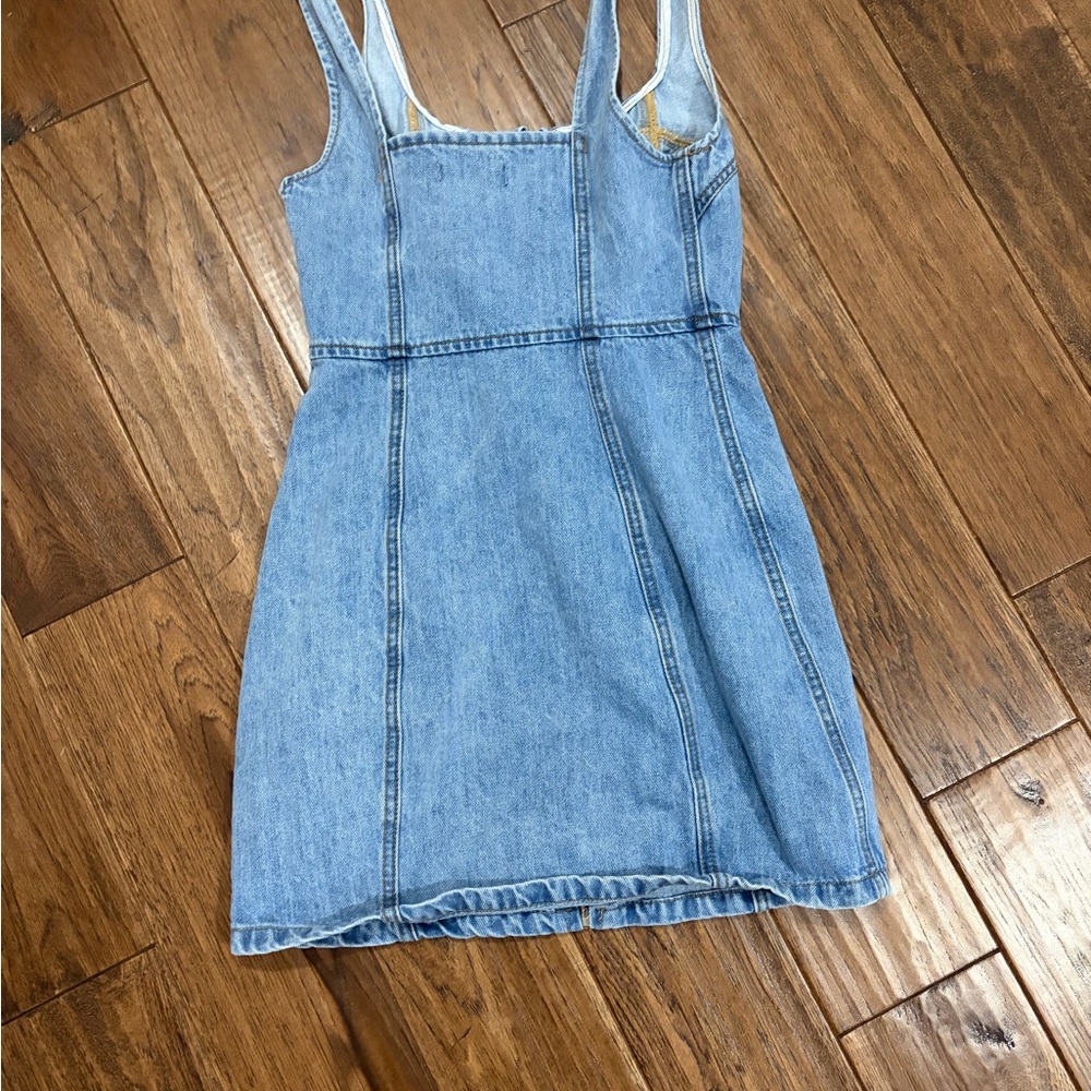 Lulu's Blue Denim Casual Dress